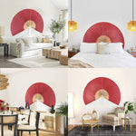 Giant Wall Decor Folding Bamboo Fan for Home Decoration | Wall Hanging Boho Woven Home Decor Wall Pediment
