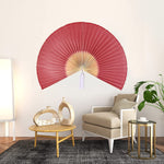 Giant Wall Decor Folding Bamboo Fan for Home Decoration | Wall Hanging Boho Woven Home Decor Wall Pediment