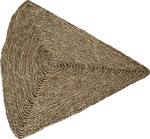 Round Natural Fiber Seagrass Woven Area Rug.